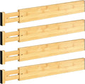 DUCOO 4 PCS Drawer Divider, Expandable Separators by Unknown