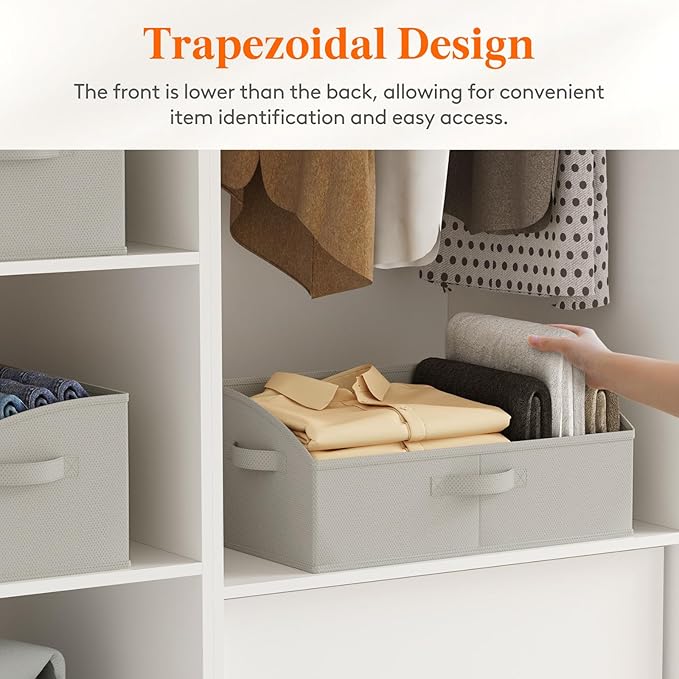 Lifewit Extra Large Trapezoid Closet Storage Bins - Image 3