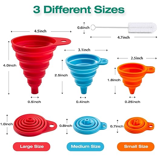 KALAVE Kitchen Funnel Set 6 Pack - Image 2