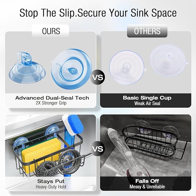 3-in-1 Kitchen Sink Caddy Organizer - Image 7