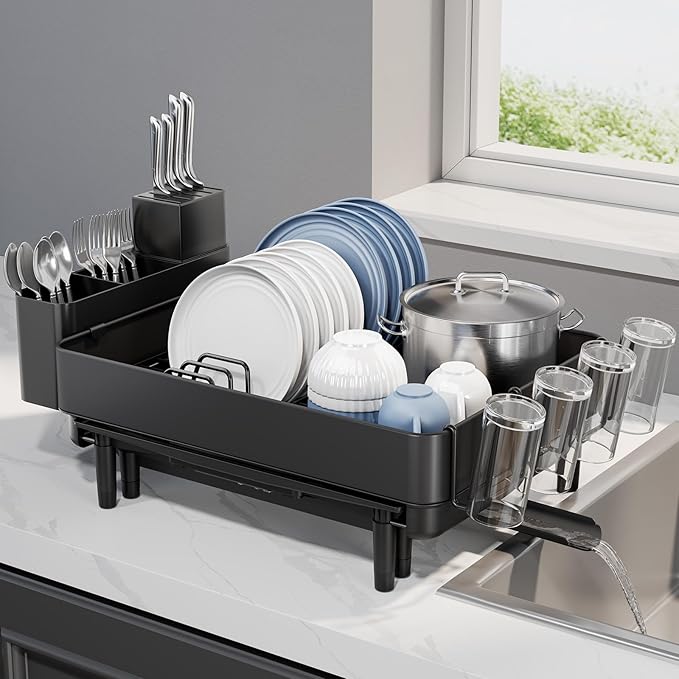 Expandable Dish Rack with Drainboard - Image 8