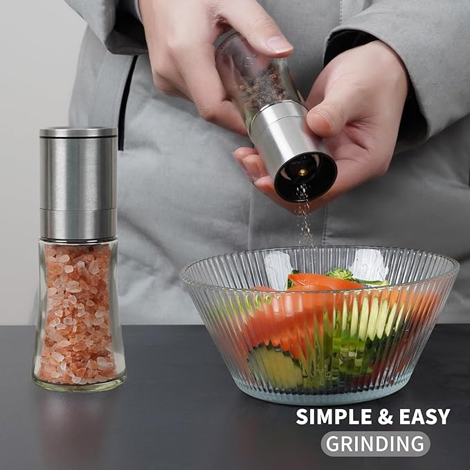 Original Stainless Steel Pepper Grinder or Salt Mill 1pk - Image 2