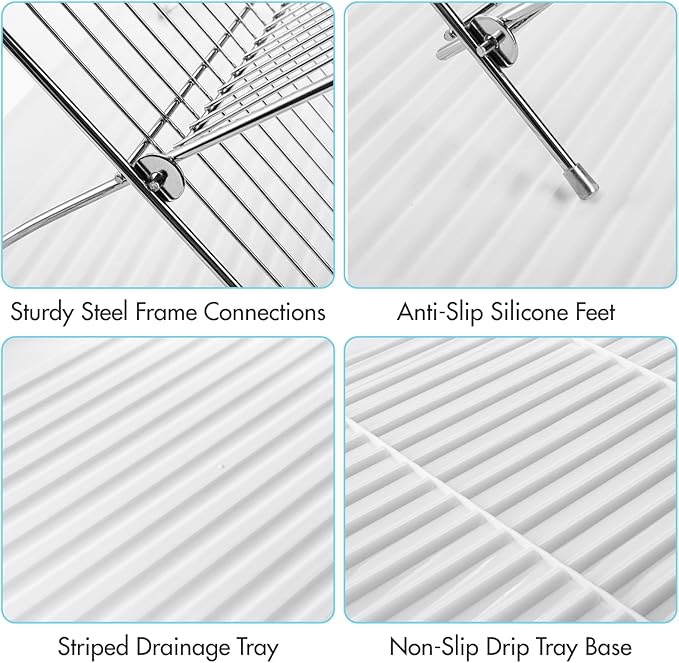 Youeon Foldable Dish Drying Rack - Image 3