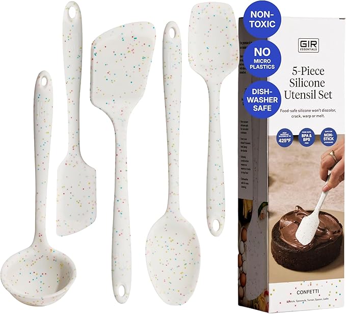 GIR 5-Piece Silicone Kitchen Utensils Set, Non-Toxic Cooking Utensils by GIRGetItRight