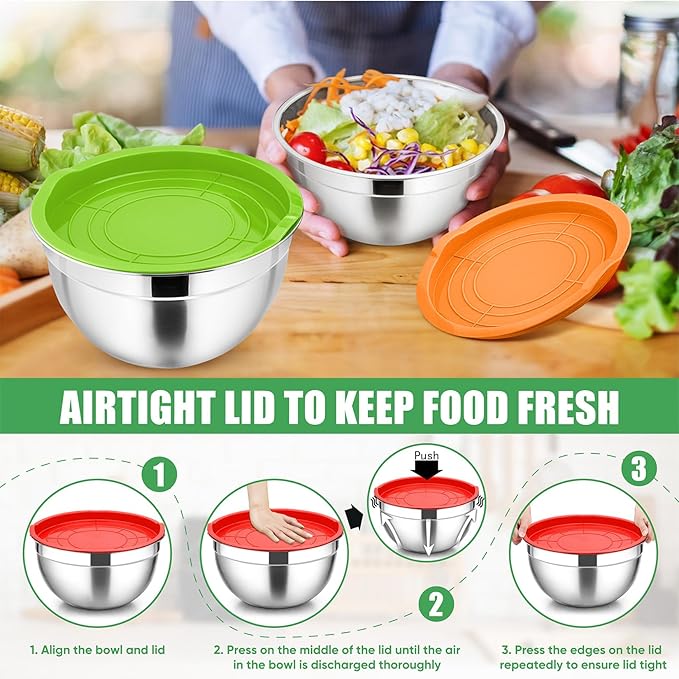 P&P CHEF Multicolor Mixing Bowls - Image 7