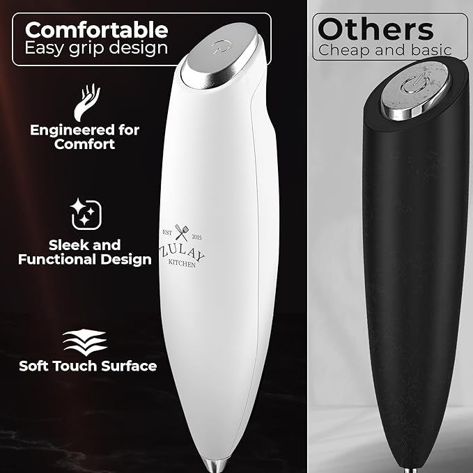 Zulay Kitchen Patented Tornado Triple Whisk Milk Frother - Image 4