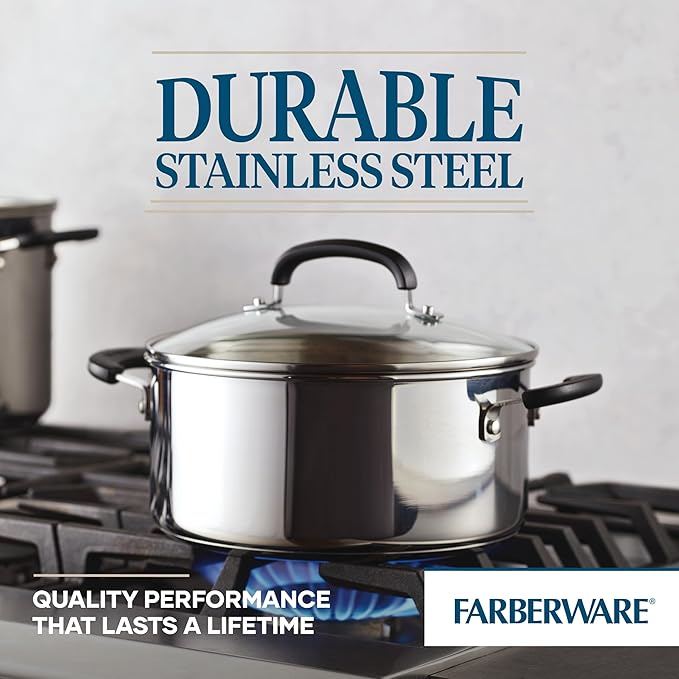 Farberware Brilliance Stainless Steel Dutch Oven/Casserole Pan - Image 5