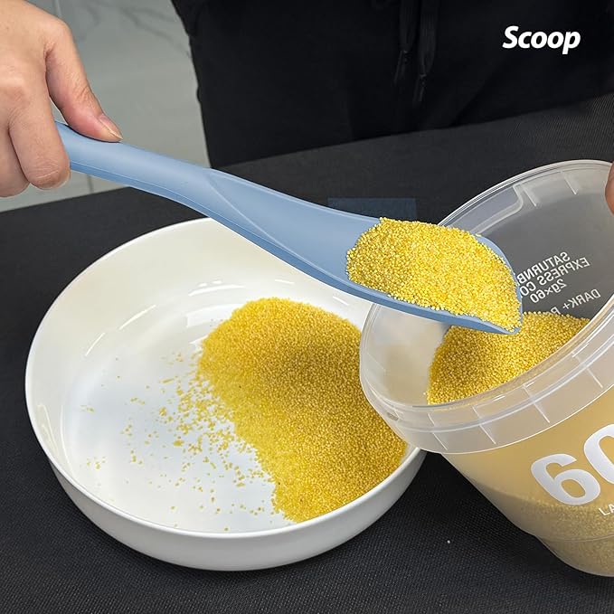 Cooking Spoon for Nonstick Cookwares, VOVOLY Silicone Spoon for Mixing - Image 9