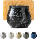 Zoeeker Kitchen Sponge Holder, Ceramic Dish Sponge Holder Kithen Sink Organizer by LAUCHUH