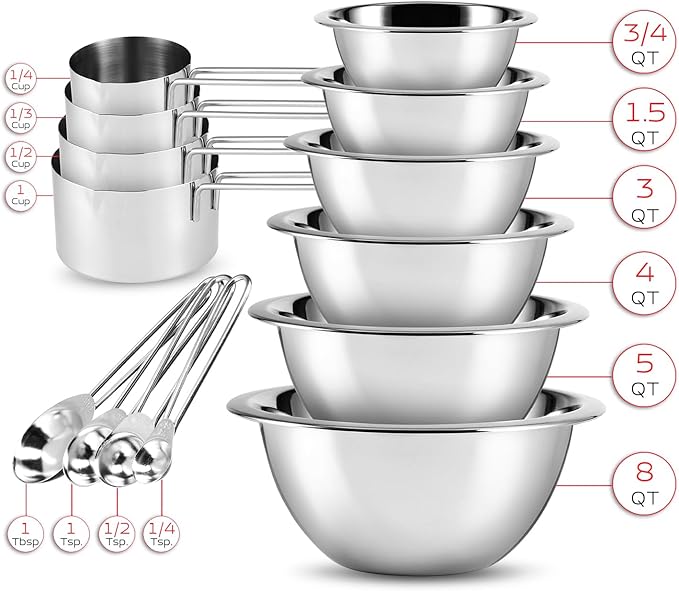 EATEX Stainless Steel Mixing Bowls - Image 3