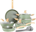 Kitchen Academy Non Toxic Pots and Pans Set Non Stick by KITCHENACADEMYBETTERLIVINGTHROUGHCOOKINGPERFECTION