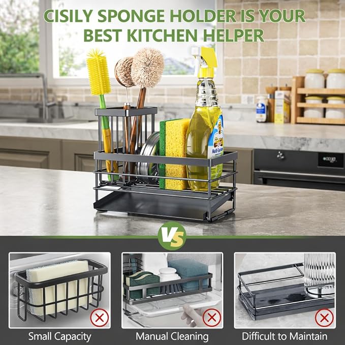Cisily Sink Caddy Sponge Holder - Image 2