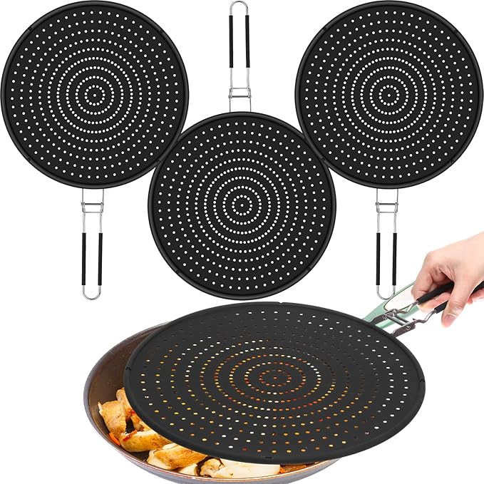 Tioncy 3 Pcs Silicone Splatter Screen by Tioncy