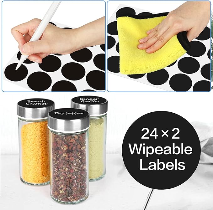 Spice Rack Organizer with Jars for Cabinet Revolving/Rotating Seasoning - Image 6