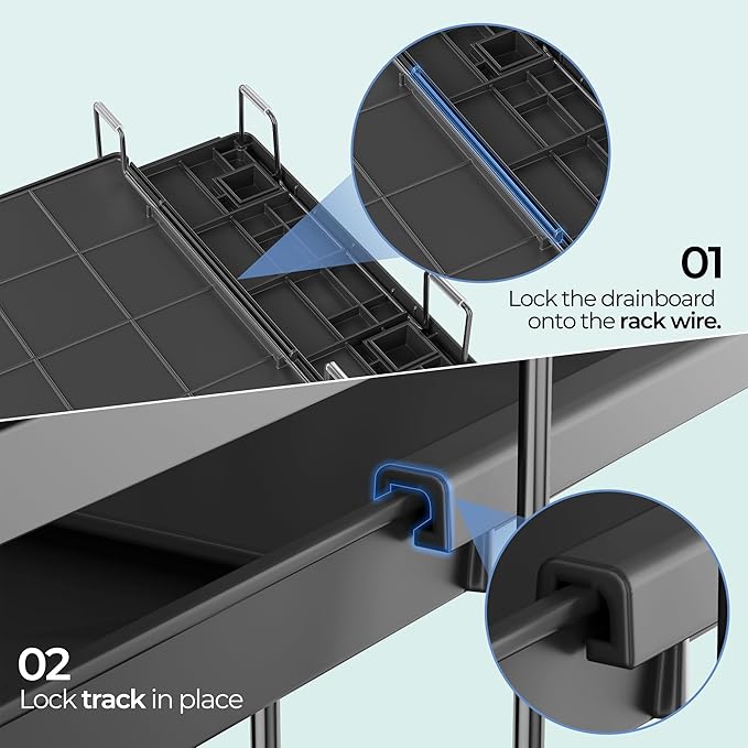 Large Dish Drying Rack, Expandable Dish Rack - Image 9