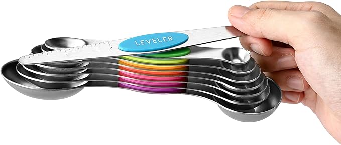 Spring Chef Stainless Steel Magnetic Measuring Spoons Set of 8 - Image 8