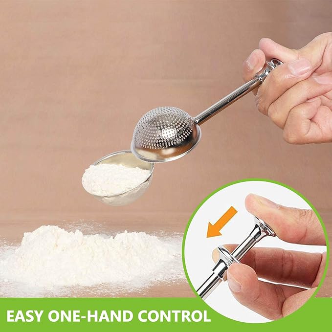 HULISEN Stainless Steel Biscuit Cutter Set, Flour Duster, Pastry Scraper and - Image 5