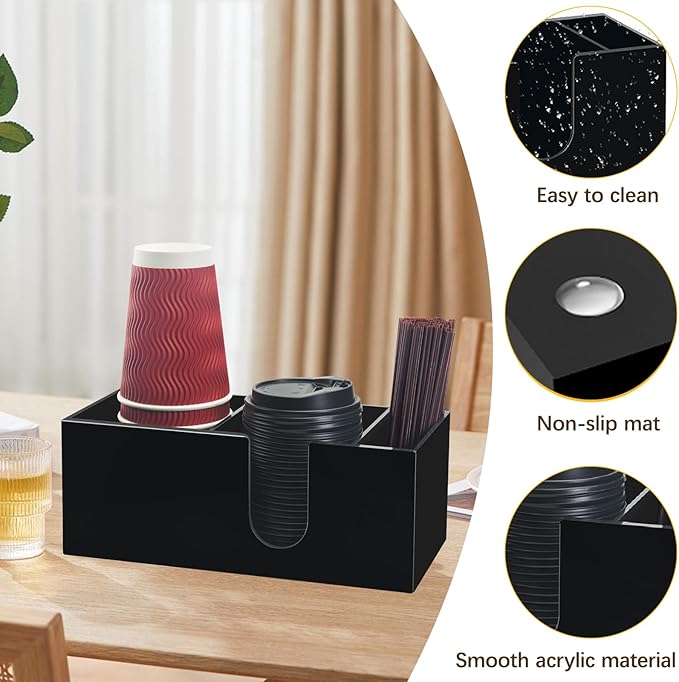 Coffee Bar Accessories and Organizer, Disposable Cup Holder - Image 3