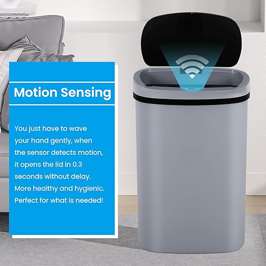 13 Gallon Trash Can | 50L Sensor Automatic Kitchen Trash Can - Image 3