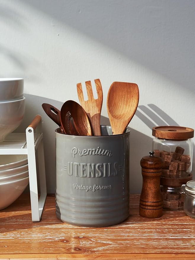 DOWAN 7.2″ Extra Large Kitchen Utensil Holder - Image 2