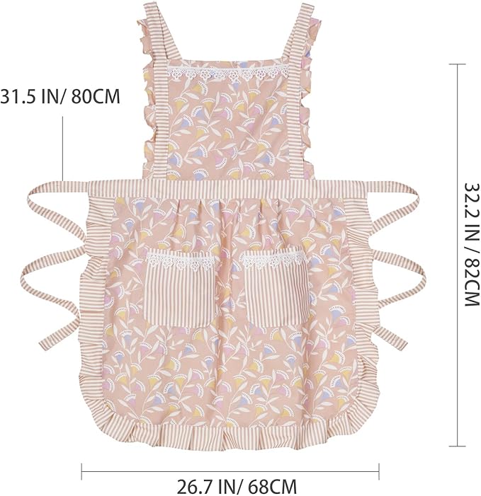 Funny Aprons for Women with Pockets, Kitchen Cooking Grilling Bbq Cute Chef - Image 5