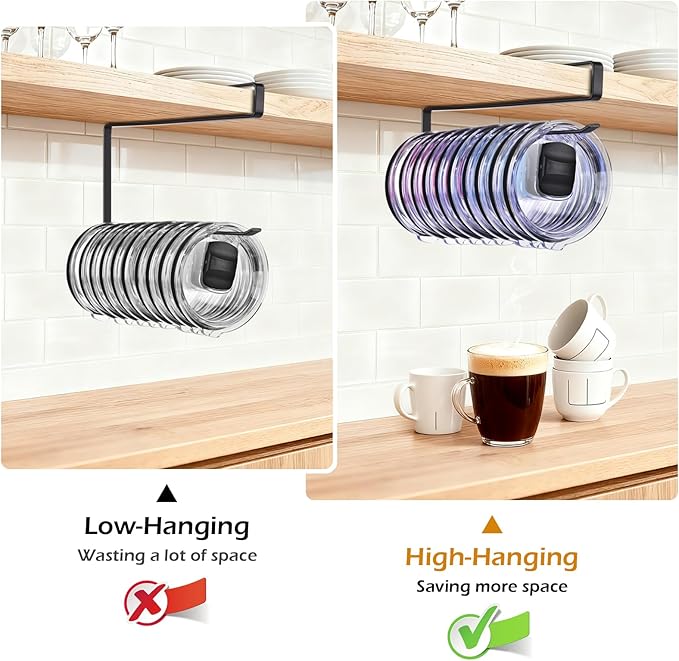 LWGFIO 2Pack Tumbler Lid Organizer, Kitchen Space-Saving Cup Holder, Organizers - Image 5