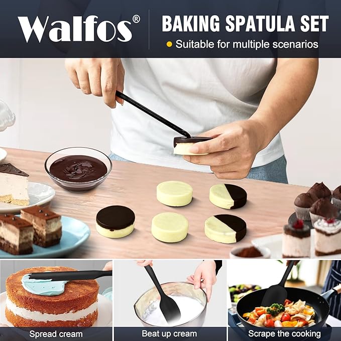 Walfos Silicone Spatula Set of 5 - Image 3