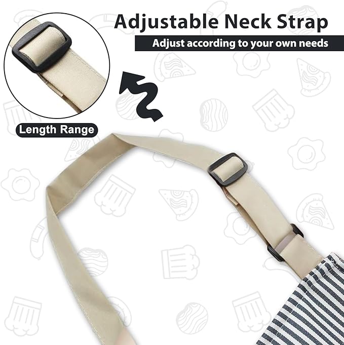 VALOME 2 Pack Kitchen Aprons, Apron - Image 5