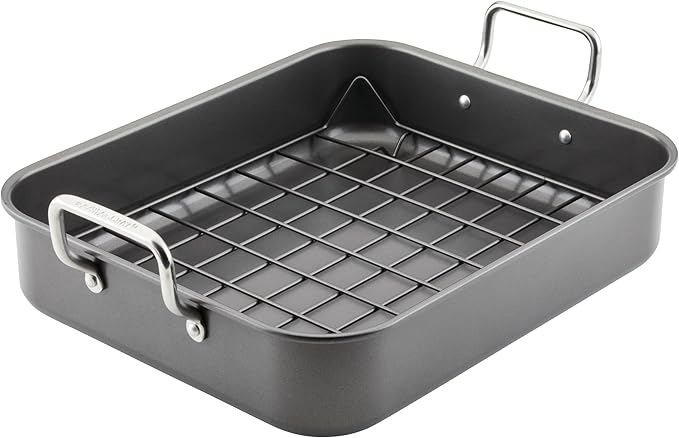 Rachael Ray Bakeware Nonstick Roaster/Roasting Pan by RachaelRayKitchenware