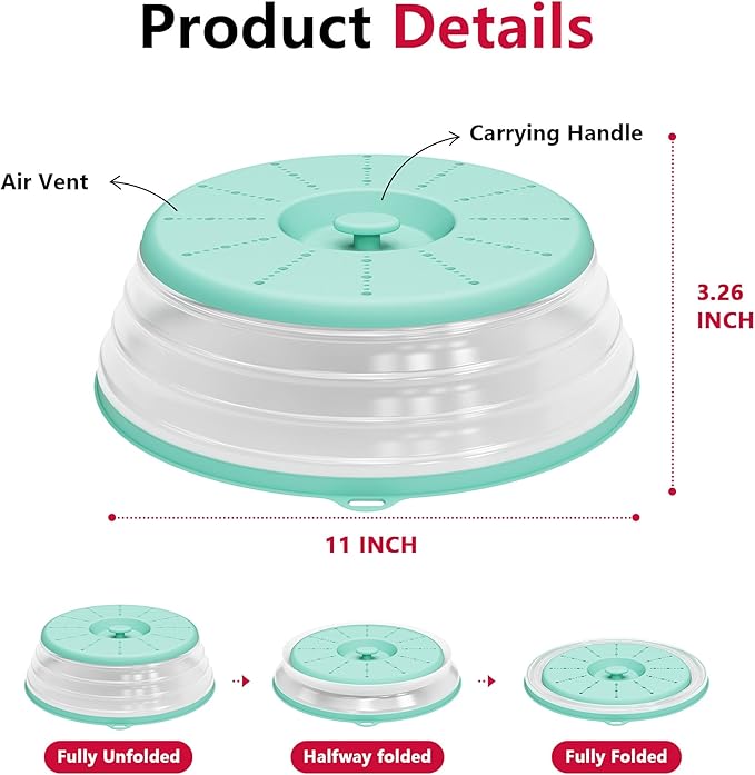 WVM Microwave Splatter Cover Vented - Image 6