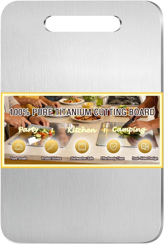100% Pure Titanium Cutting Board, Titanium Cutting Boards by Unknown