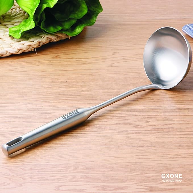 Soup Spoon Ladle, 304 Stainless Steel Cooking Spoon Kitchen Tool - Image 5