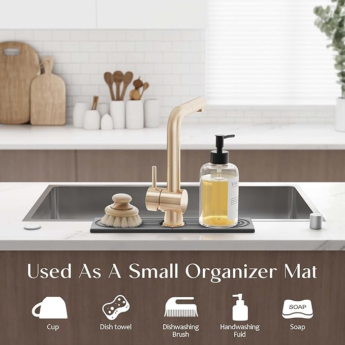 Eormoe Kitchen Sink Faucet Mat - Image 4