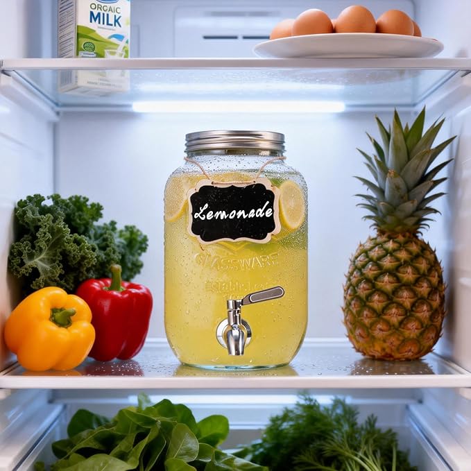 1 Gallon Glass Drink Dispensers - Image 3