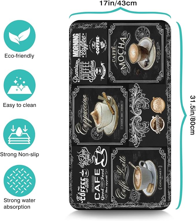 Coffee Mat 17inx31.5in, Coffee Bar Mat - Image 2