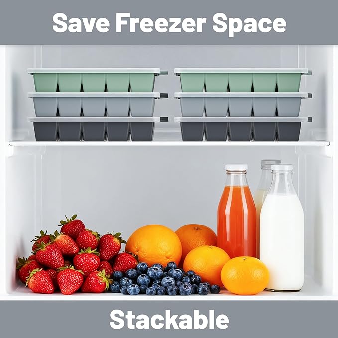 Silicone Ice Cube Tray 3 Pack - Image 6