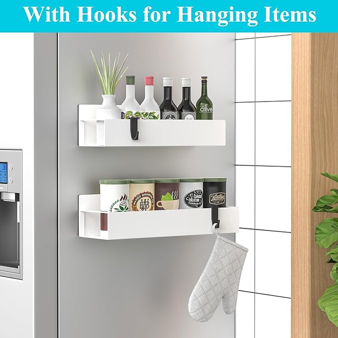 HuggieGems 2 Pack Magnetic Spice Storage Rack Organizer - Image 2