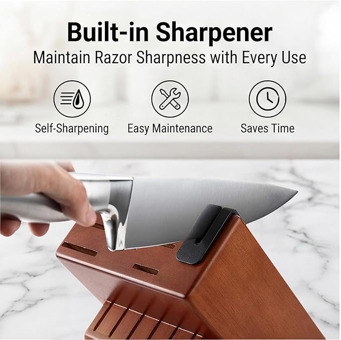 McCook® Knife Sets, German Stainless Steel Kitchen Knife Block Sets - Image 3