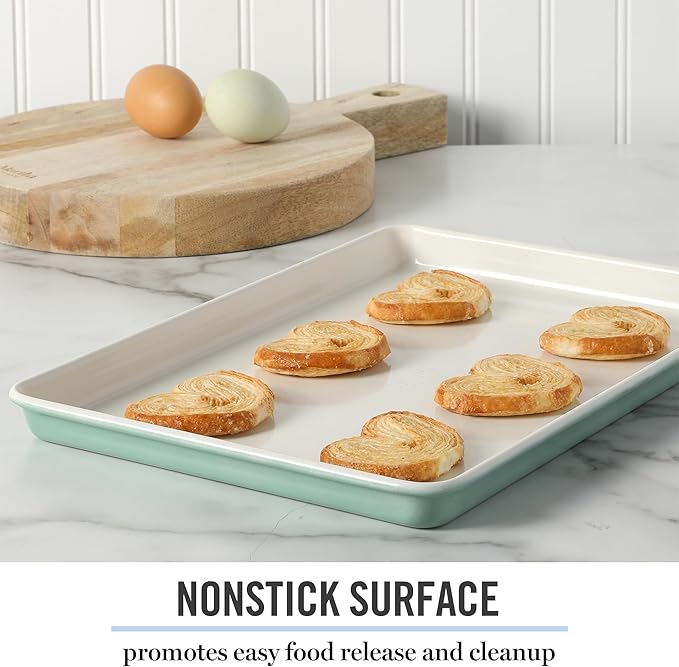 Martha Stewart Gallen 13 x 9 Inch Nonstick Carbon Steel Cookie Sheet - Image 3