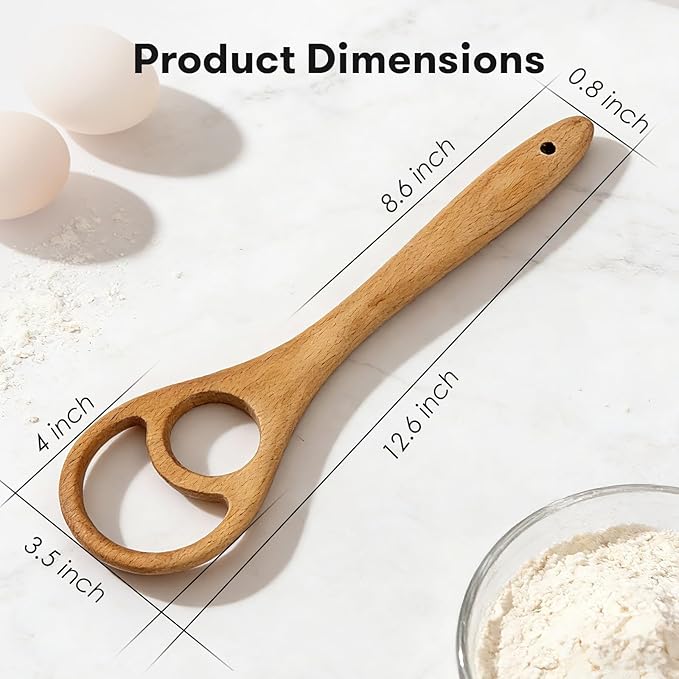 Wooden Danish Dough Whisk - Image 8