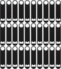 30 Pcs Flat Bottle Opener 7 Inch Black Stainless Steel Beer bottle Openers by ZCYSRLQIN