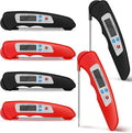 6 Pieces Digital Meat Thermometer Foldable Instant Read Food Thermometer by Hoteam