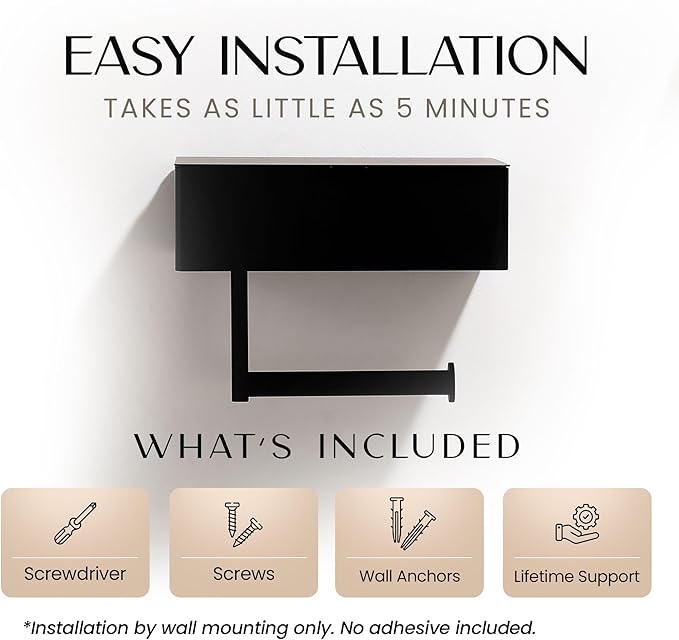 Day Moon™ - Toilet Paper Holder - Modern Roll Holder - Image 5