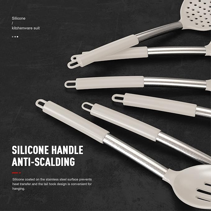 Large Silicone Cooking Utensils Set - Image 2