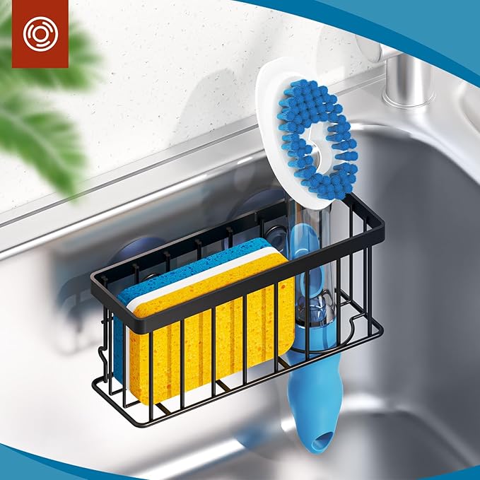 MURLONG Sponge Holder for Kitchen Sink, Sink Caddy Organizer - Image 7