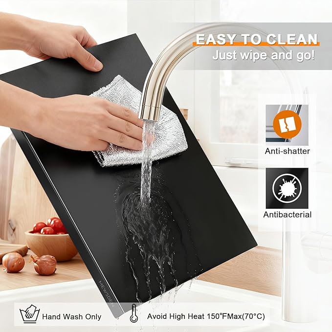Black Cutting Boards for Kitchen, Acrylic Cutting Board - Image 3