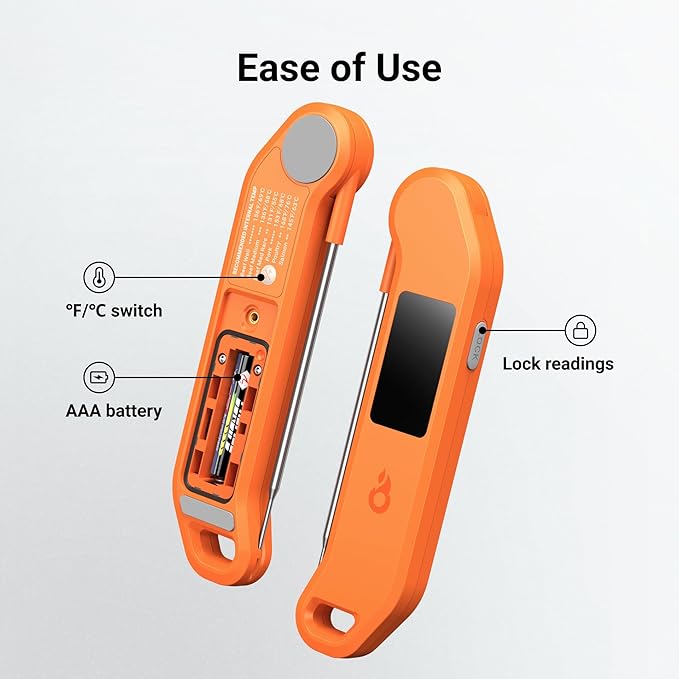 Professional Digital Meat Thermometer, 1 Sec Instant Read, ±0.5℉ Accuracy - Image 9