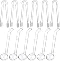 12 Pieces Plastic Serving Utensils Set Including 6 Pcs 1 oz Small Ladle and 6 by Domensi