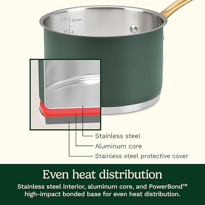 Cuisinart Cookware Set, 11 Piece Stainless Steel Cookware Pots and Pans - Image 7