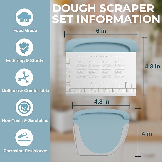 Bench Scraper Dough Cutter Tool - Image 3